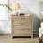 Ashvir Rattan 3-Drawer Nightstand With Built-In Outlets-436760579