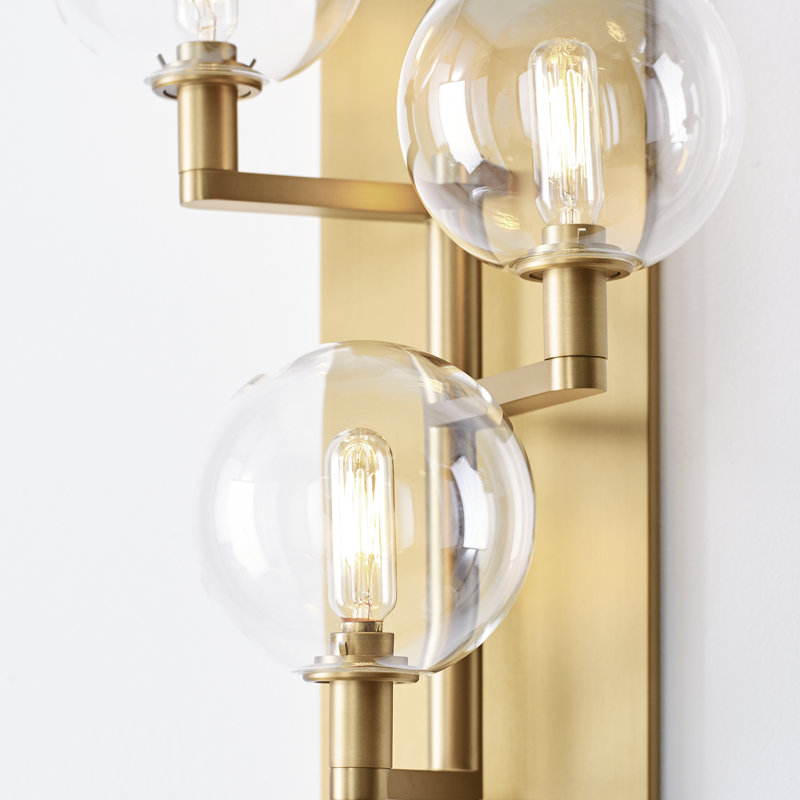 Gambit 3 - Light Armed Sconce, Aged Brass, Yes