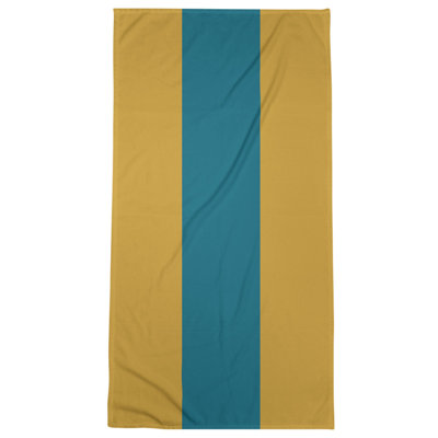 Jacksonville Throwback Football Stripes Bath Towel