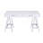 White High Gloss and Chrome Writing Lagena with Integrated USB Charging Port for Modern Home Office-1405906267