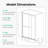 44"-48"W*72" H Semi-Frameless Double Sliding Shower Door, Bypass Shower Door, 1/4" (6Mm) Thick SGCC Tempered Glass Door, Chrome-123810697