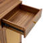 Armoire à chaussures multifonctionnelle moderne en MDF de couleur noyer qui se fond dans le style nordique-256860395