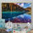 Toile avec cadre flottant brun