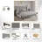 Linen Upholstered Wingback Bed -110685724-110685699