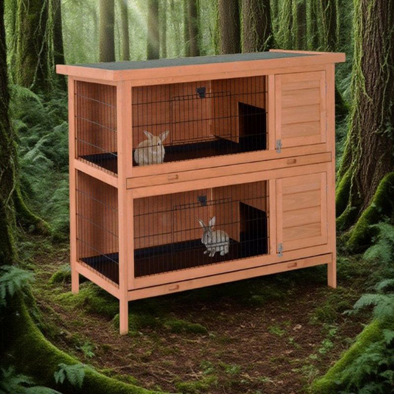 Cage à lapin en bois