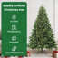 Artificial Christmas Tree with 300 LEDs Green PE and PVC-1056095160-1056095161