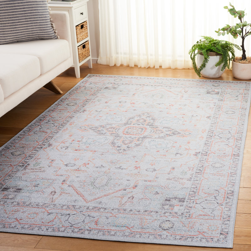 Farolt Performance Machine Washable Oriental Rug, Rectangle 5' x 8'