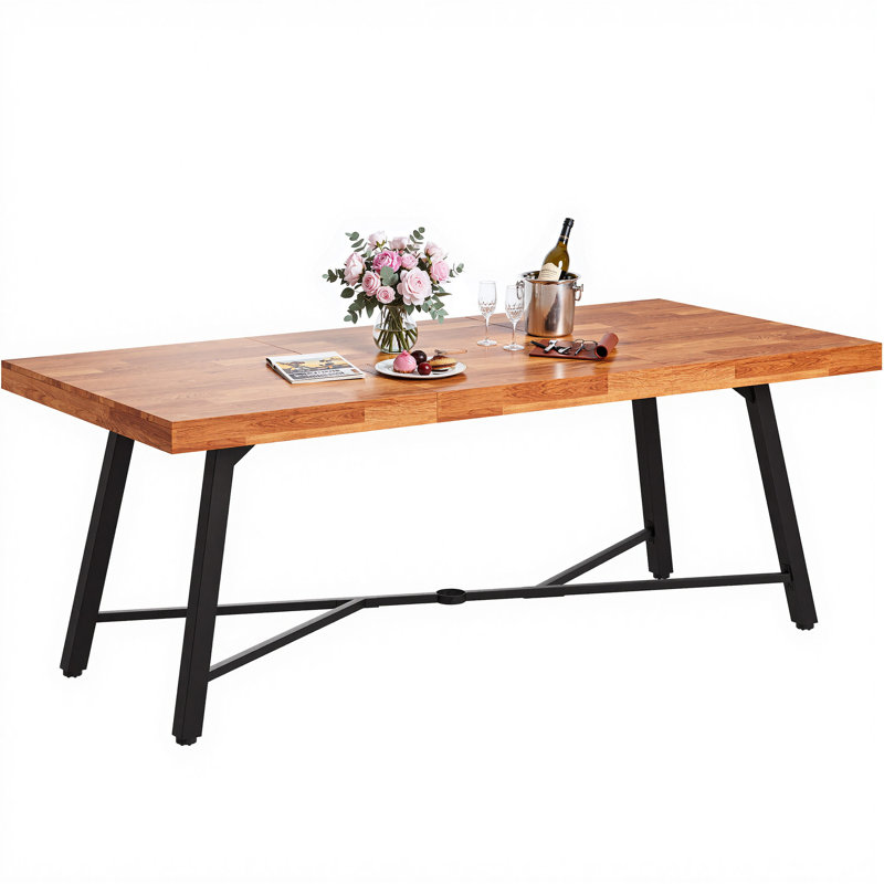 6 FT Solid Wood Dining Table