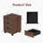 3-Drawer Vertical Filing Cabinet Rolling Wood Mobile File Cabinets Under Desk For Home Office With Casters (Fully Assembled)-807927957