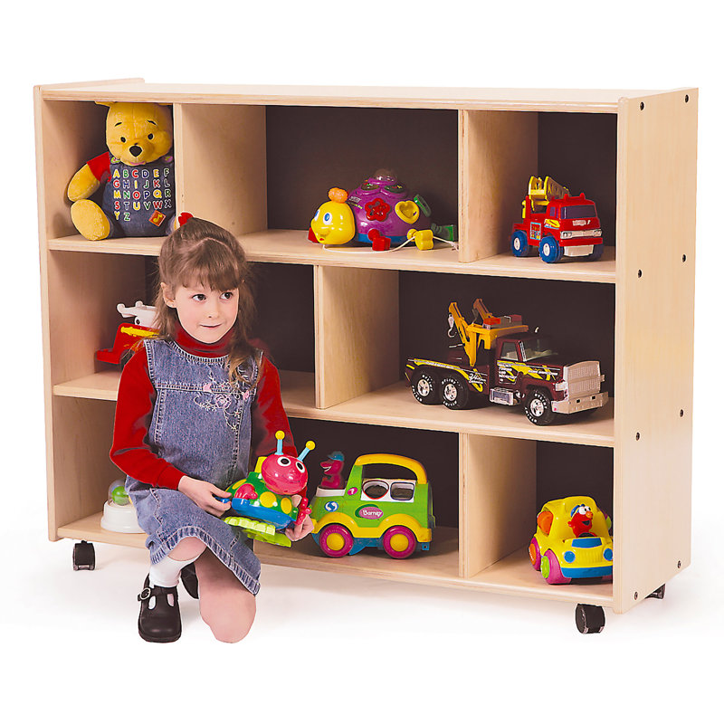 Étagère à 8 compartiments avec roulettes Block, H 38 po x l 48 po x P 16 po