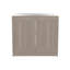 Base de lavabo utilitaire large de 39 po avec deux portes Zurich, rangement en panneau de fibres à densité moyenne gris pour la buanderie ou la cuisine