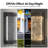 Black Wall Sconce With K9 Crystal Bubble And Dusk To Dawn Sensor, Exterior Led Wall Mounted Light, Modern Porch Lantern, Light Fixture For Indoor And Outdoor