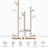 Solid Wood Rotary Coat Rack Freestanding-111179587