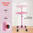 Utility Cart with Wheels Adjustable Height Storage Cart with Tray Rolling craft cart-92120635