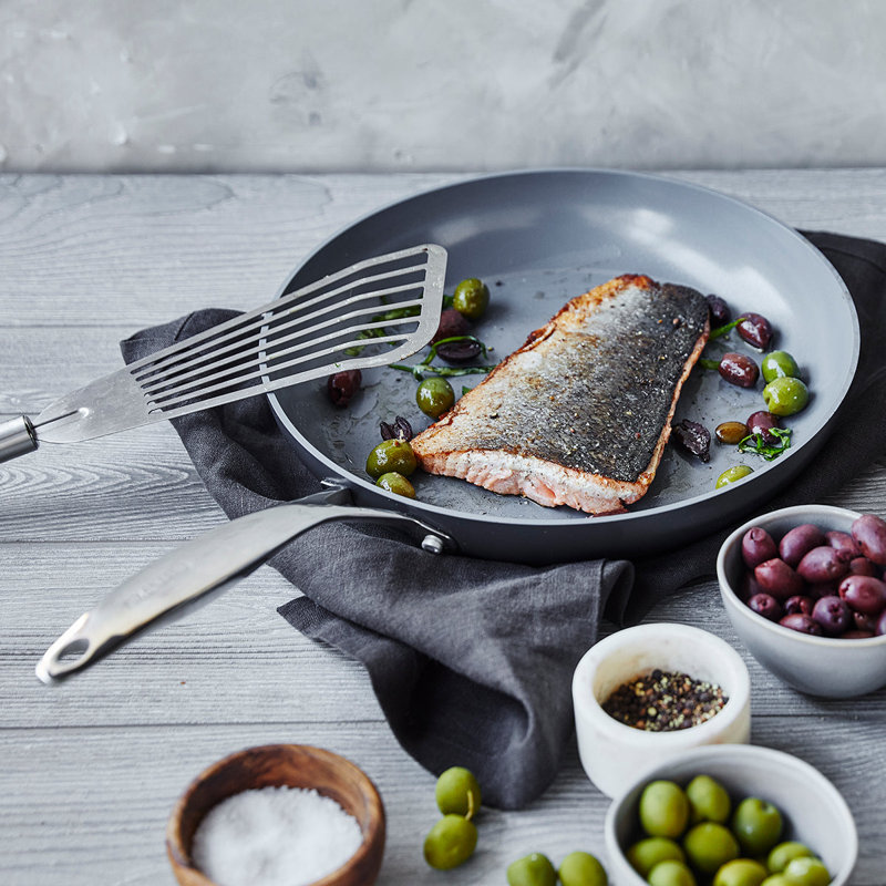 Valencia Pro Gray 12" Aluminum Ceramic Nonstick Fry Pan