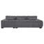 Canapé modulaire rembourré gris anthracite Plather - Élégance moderne-168889108