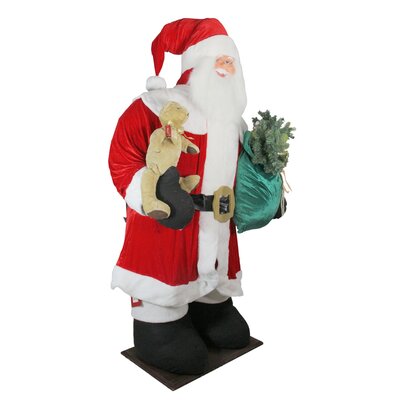 8' Red and White LED Lighted Musical Inflatable Santa Claus Christmas Figurine -  Northlight Seasonal, 32915432