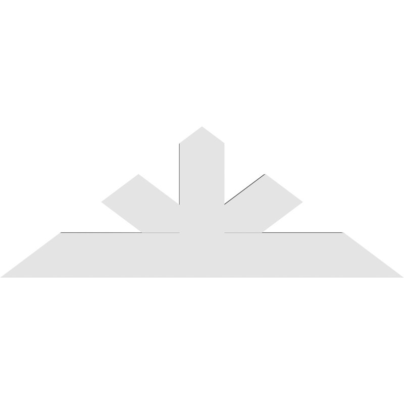 Saratoga Architectural Grade Gable Bracket, 13.5" H x 36" W (Pitch: 9/12), 2" D x 4" F, Signature Urethane