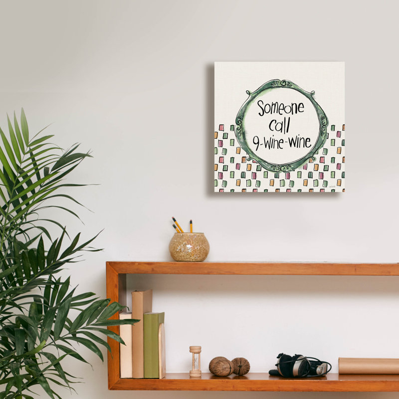 «Wine Sentiments 6» par Anne Tavoletti, art mural sur toile, H 12 po x l 12 po x P 0,75 po