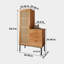 Armoire de rangement en rotin et commode