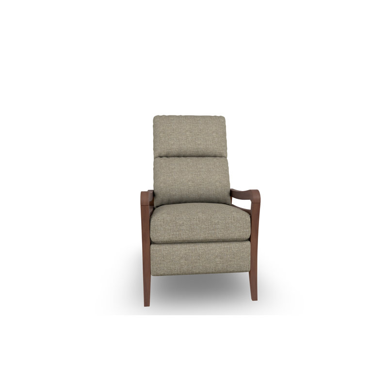 Modern High Leg Recliner, Dark Walnut, Twig