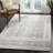 Devoe Hand Tufted Wool/Cotton Southwestern Rug in Ivory/Blue-1088021206