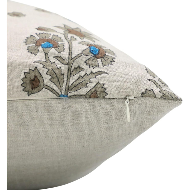 Housse de coussin Fabividine Floral, H 14 po x l 14 po