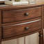 Console américaine de style rétro brun