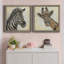 Motif zébré - ensemble de 2 peintures sur toile encadrées-111517232-111517234
