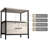 Sorbus 1 Drawer and Shelves Nightstand with Steel Frame, Wood Top & Fabric Bins-1211569130
