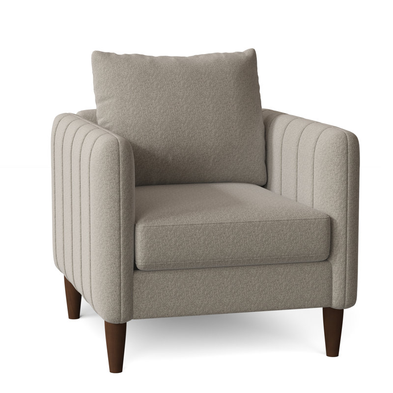 Kaveen Upholstered Armchair, Gray, Giovanna Moondust