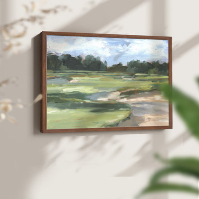 Étude de terrain de golf II - Reproduction encadrée - Restickable