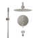 Calder Dual Function Complete Shower System with Rough in-Valve