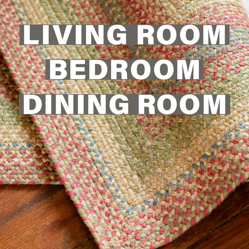 Tapis réversible en jute tressé Culzean, Rectangle 6 pi x 9 pi