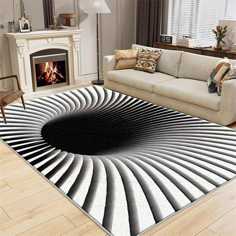 Area Rugs, Abstract Washable Rug, Modern Rug For Bedroom Living Room Dining Room Office, Rectangle 3'4" x 5'4"