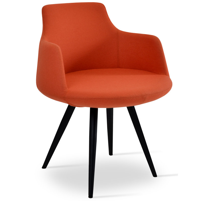 Fauteuil de 25 po de large Dervish, Naturel, Gris foncé