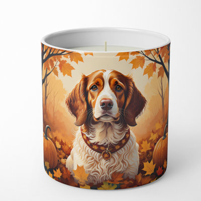 Bougie parfumée Pumpkin Spice avec support en céramique