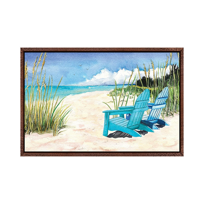 Afternoon Delight 1 Piece Painting on Canvas, 66.04 cm H x 45.72 cm W, Classic Brown Wood Framed