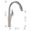 Robinet de cuisine à double jet Artona - Acier inoxydable / noir charbon-319513295-320255645