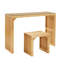 Petit ensemble de table et banc de salle à manger en pin et table de salle à manger en pin pour entrée, salon, cuisine et chambre à coucher