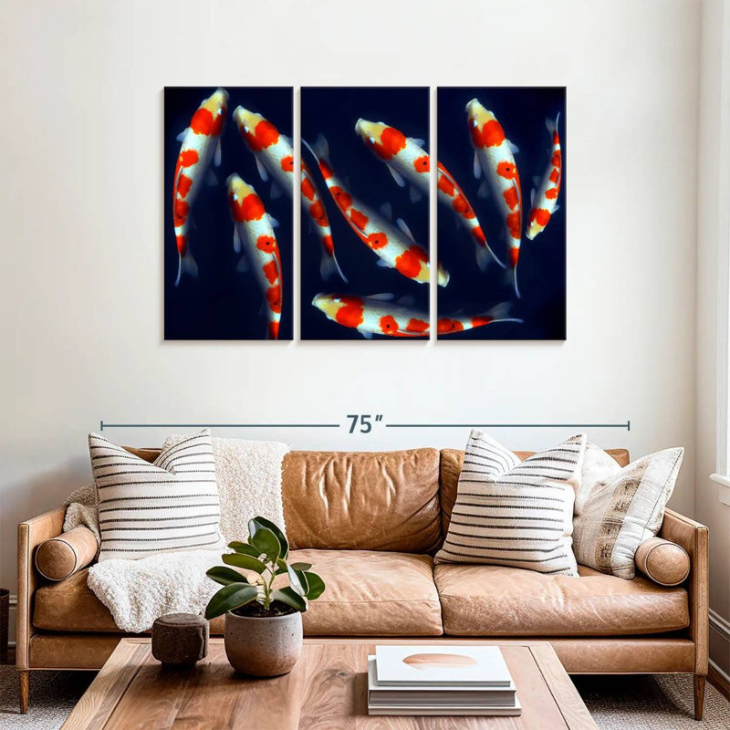 Brampt Sleek Koi Fish, 36" H x 57" W