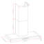 Hotte murale convertible 30 pouces 343 CFM