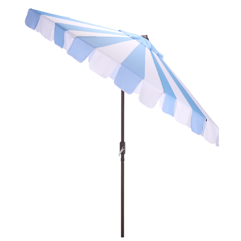 256.01cm Market Parasol, Baby Blue Stripe