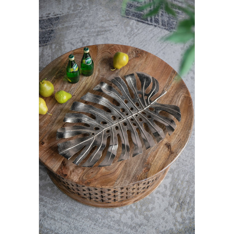 Décoration murale feuille d'or 24,8X17,3X2 "Monstera