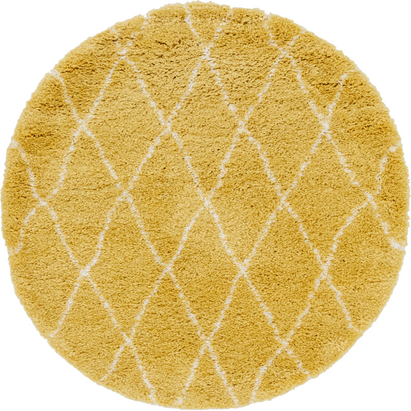 Reardon Geometric Indoor Rug, Round 5'1"