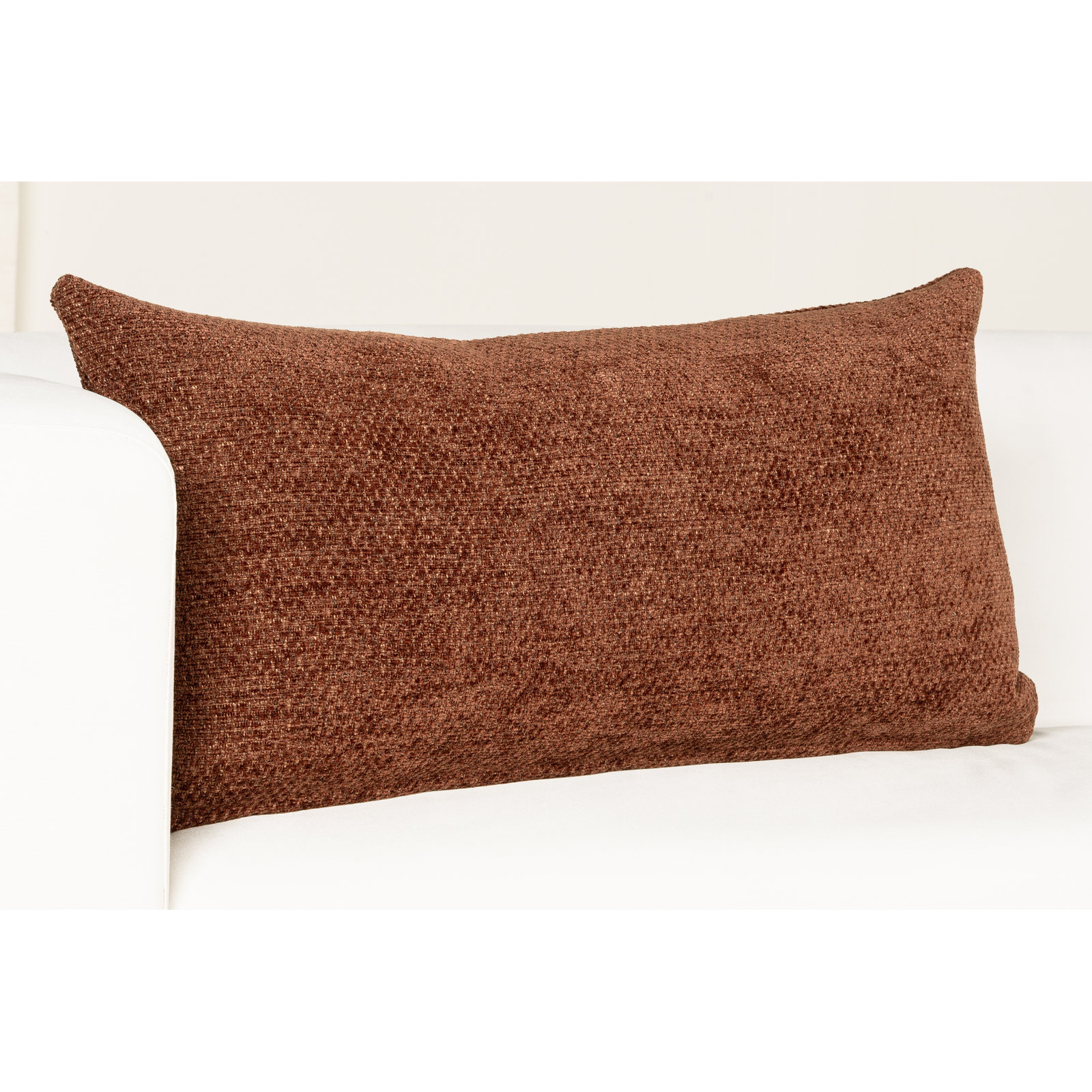 Serenity Throw Pillow, Polyester, 26" x 14", Russet