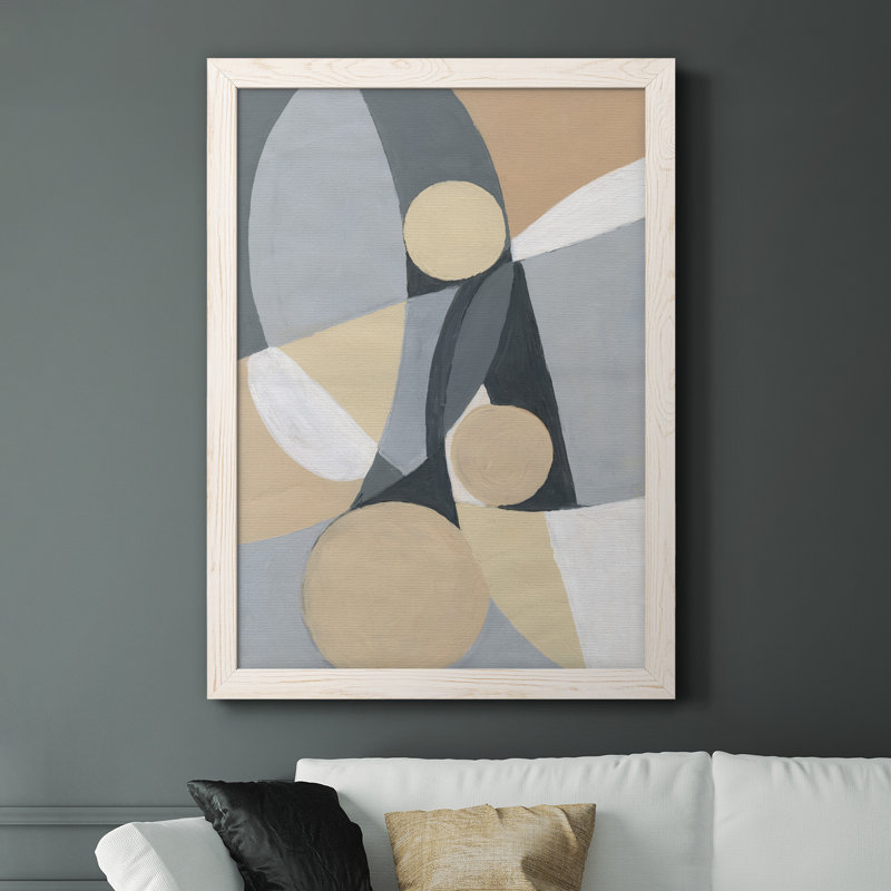 Millenium I - Peinture sur toile encadrée, Toile blanche encadrée, H 31,5 po x l 23,5 po x P 1,5 po