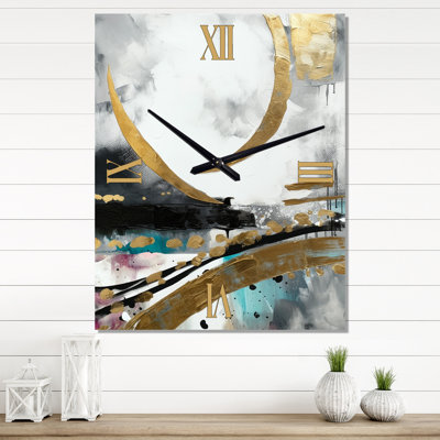 Iokua - Abstract Marble Wall Clock