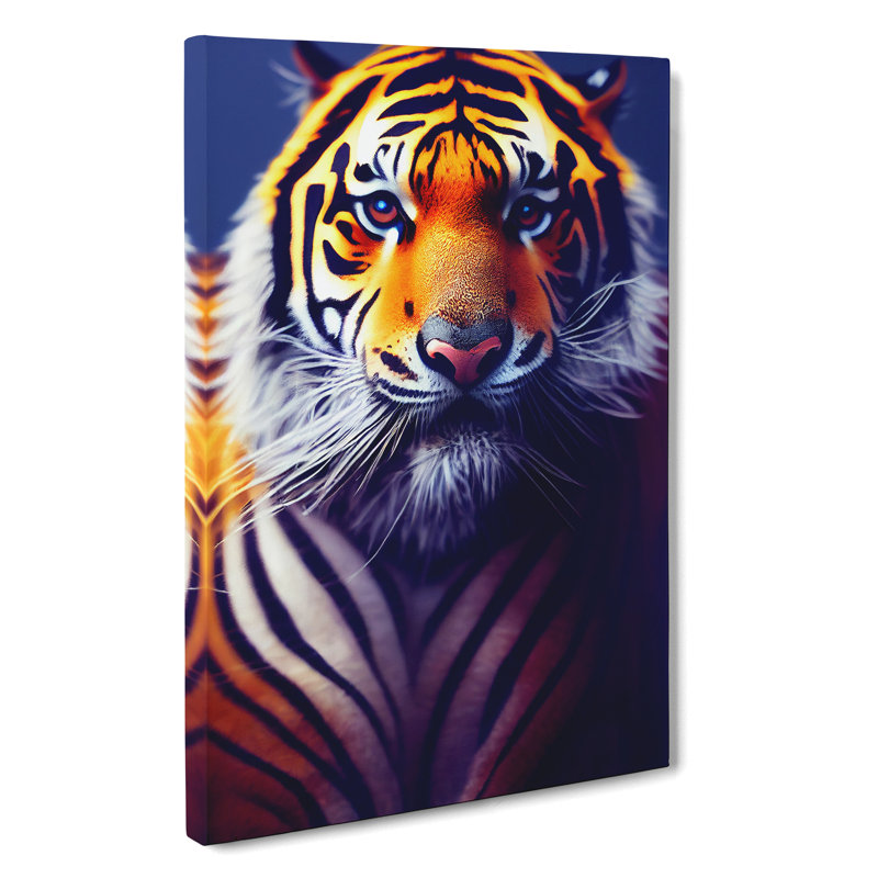 Striking Tiger No.5 - Wrapped Canvas, 60cm H x 35cm W x 3cm D