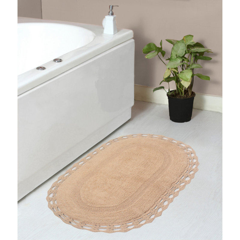 Soft Bath Rug, 21" W x 34" L, Linen
